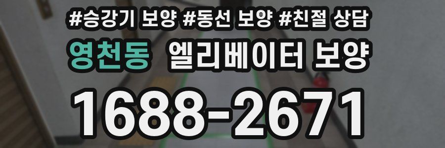 영천동 엘리베이터 보양