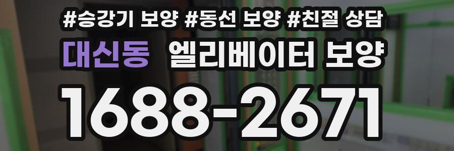 대신동 엘리베이터 보양