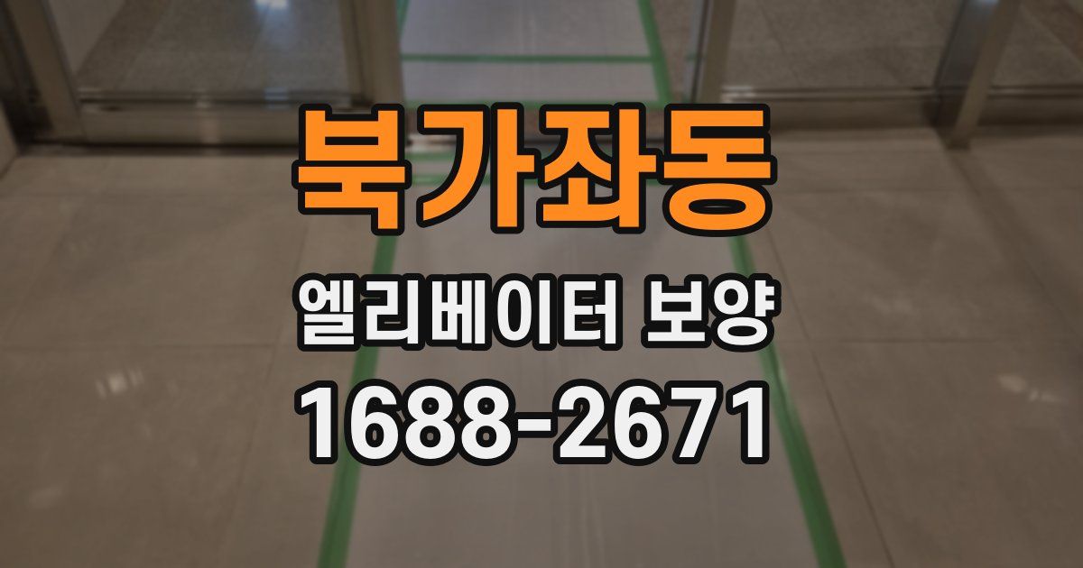 북가좌동 엘리베이터 보양