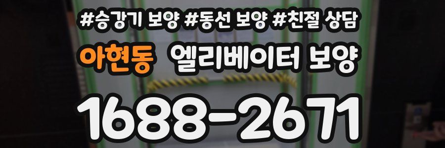 아현동 엘리베이터 보양