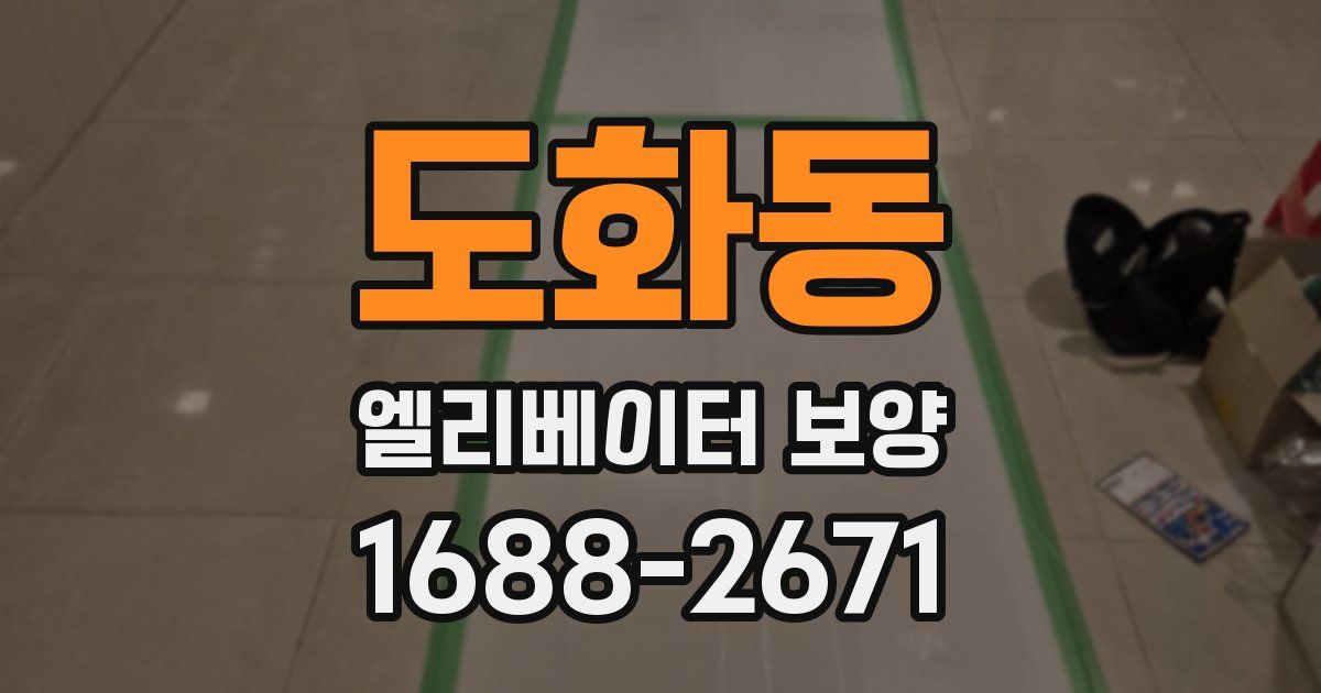 도화동 엘리베이터 보양