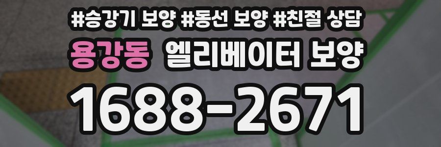 용강동 엘리베이터 보양