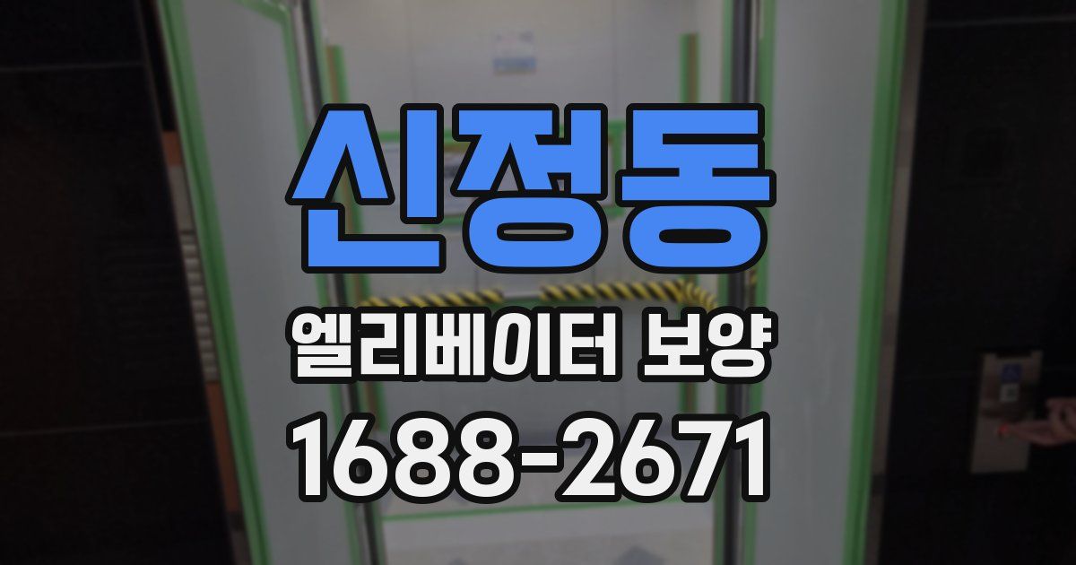 신정동 엘리베이터 보양