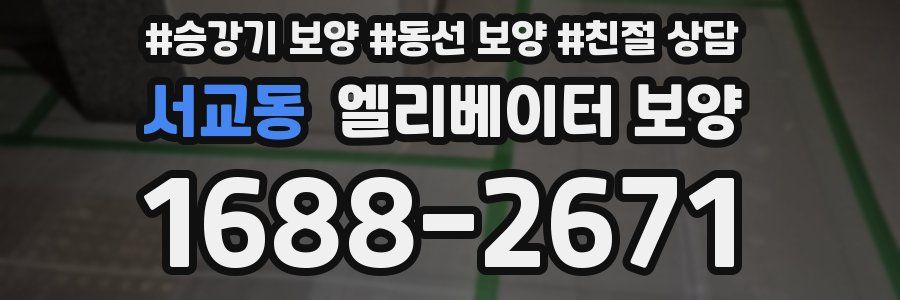 서교동 엘리베이터 보양