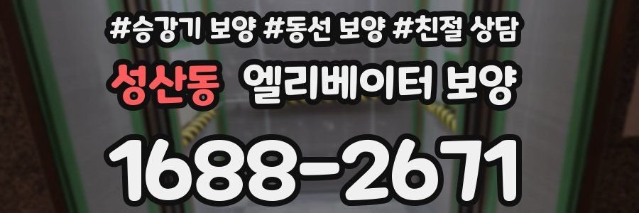 성산동 엘리베이터 보양