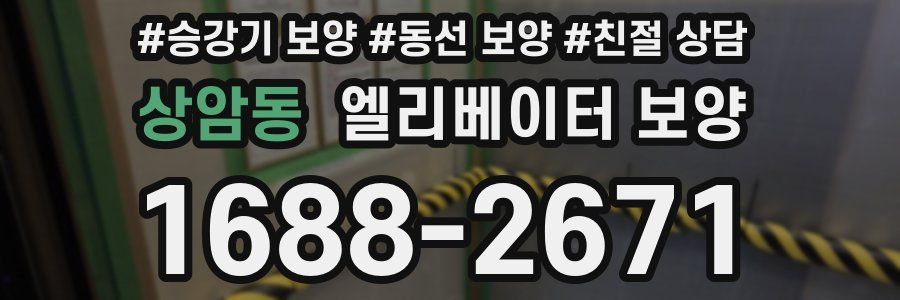 상암동 엘리베이터 보양