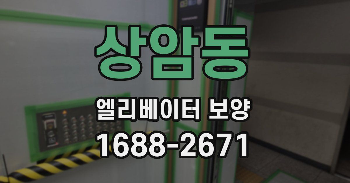 상암동 엘리베이터 보양