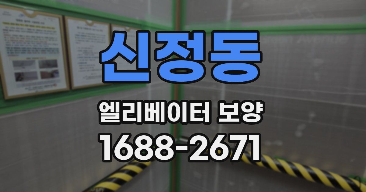 신정동 엘리베이터 보양
