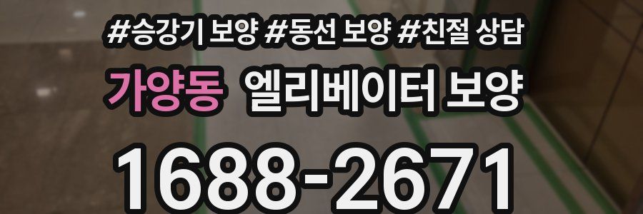 가양동 엘리베이터 보양