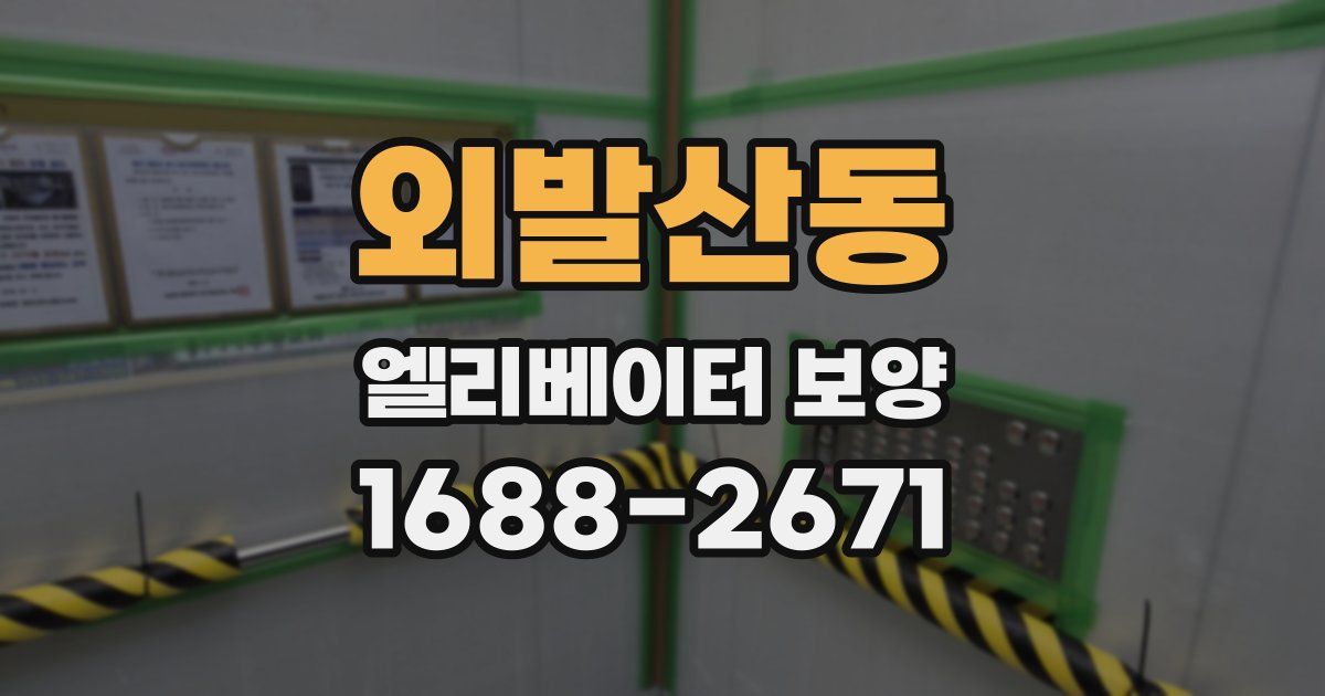 외발산동 엘리베이터 보양