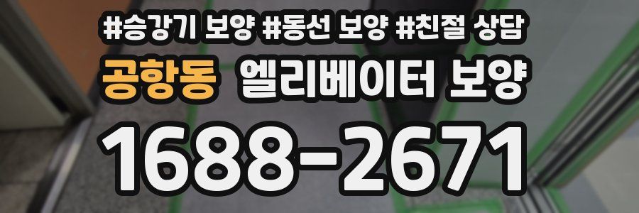 공항동 엘리베이터 보양