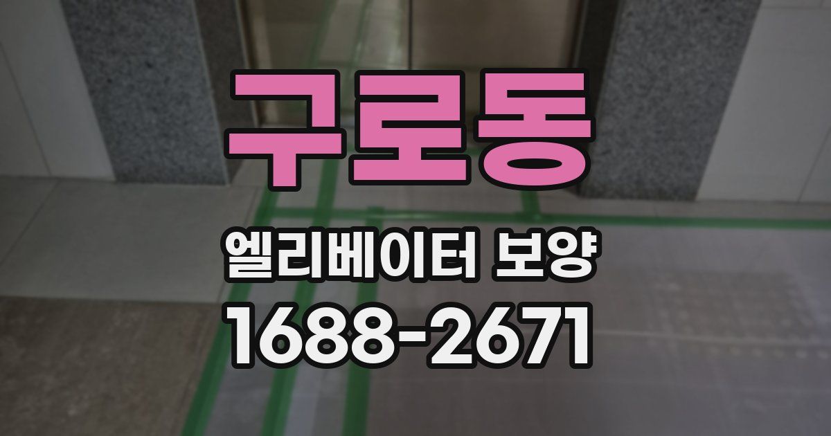 구로동 엘리베이터 보양