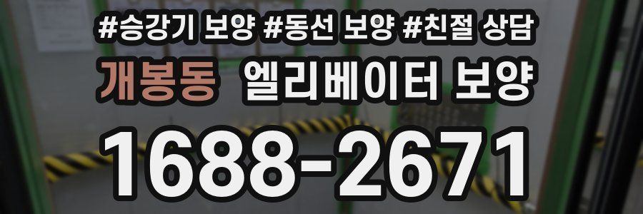 개봉동 엘리베이터 보양