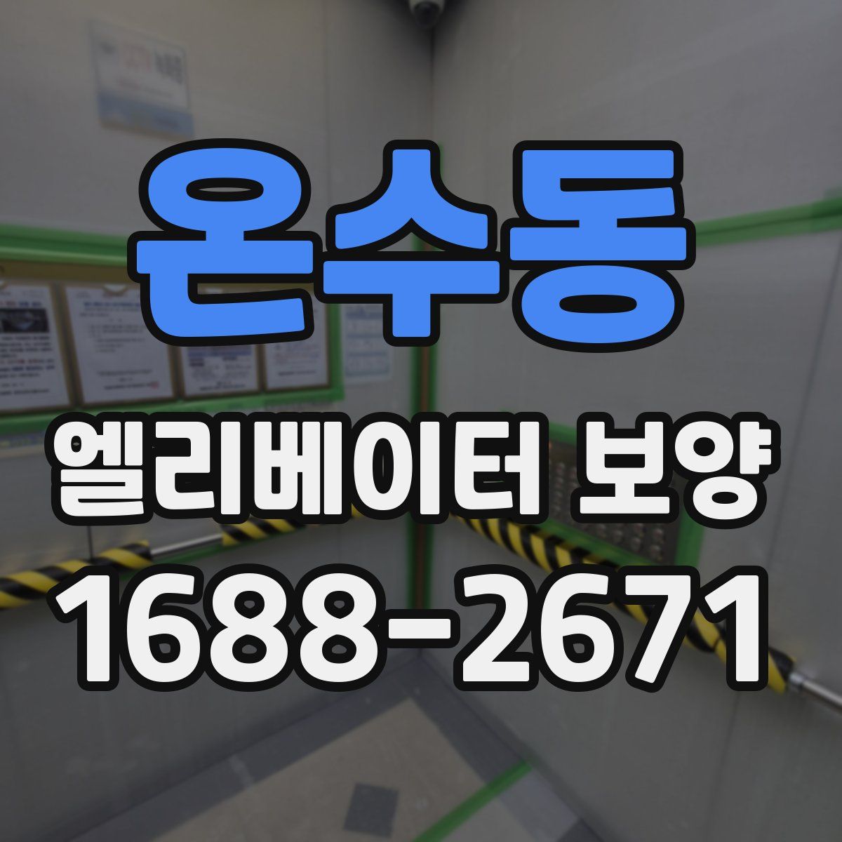 온수동 엘리베이터 보양
