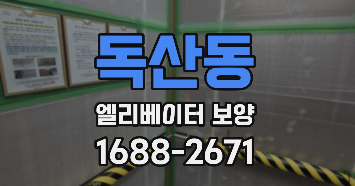 독산동 엘리베이터 보양