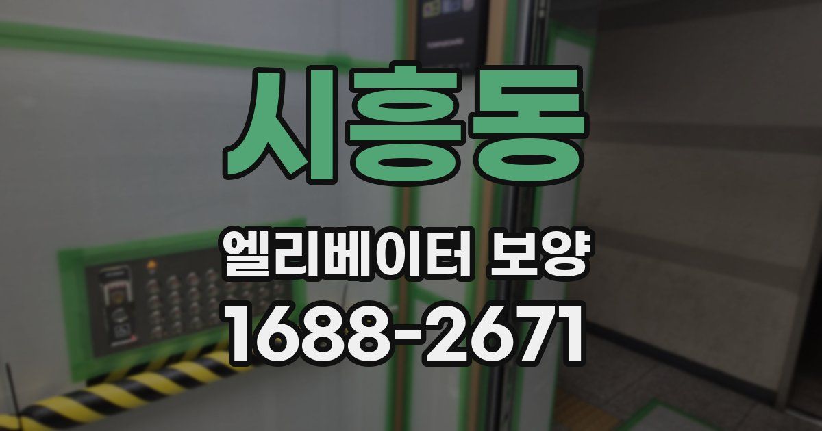 시흥동 엘리베이터 보양
