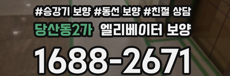 당산동2가 엘리베이터 보양