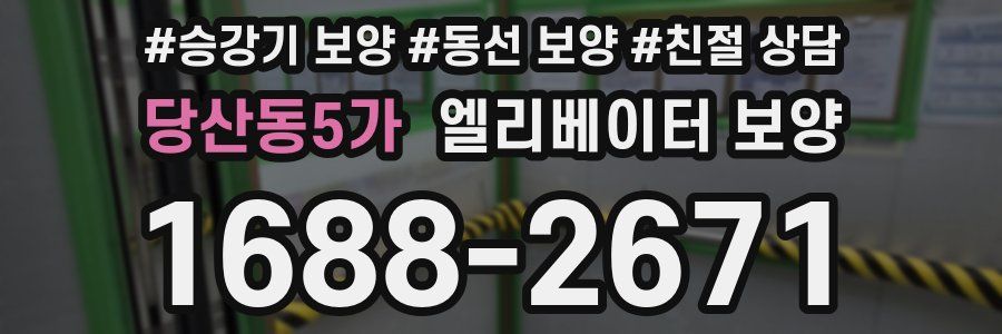 당산동5가 엘리베이터 보양