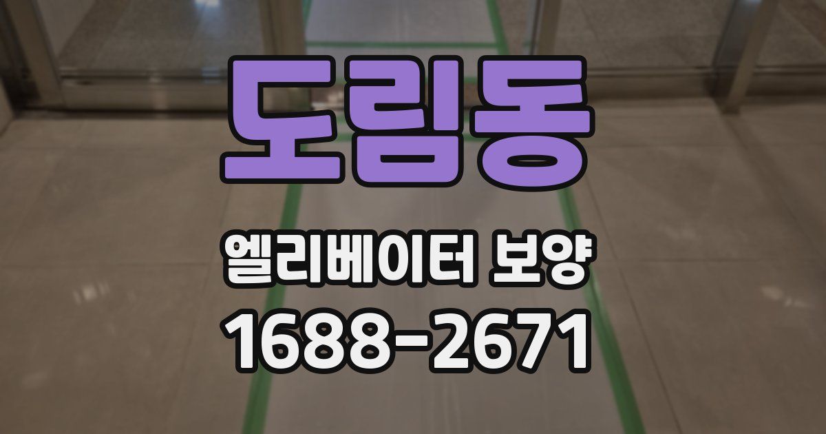 도림동 엘리베이터 보양