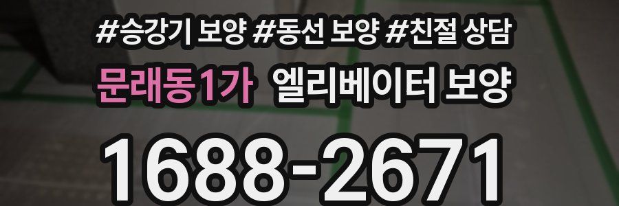 문래동1가 엘리베이터 보양