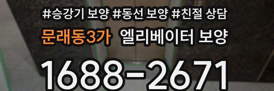 문래동3가 엘리베이터 보양