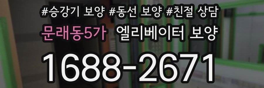 문래동5가 엘리베이터 보양