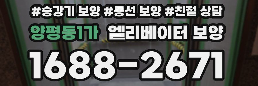 양평동1가 엘리베이터 보양