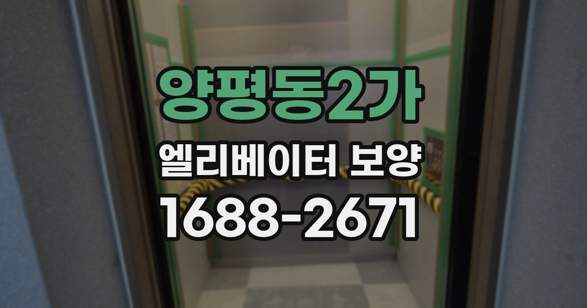양평동2가 엘리베이터 보양