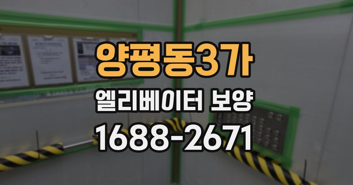 양평동3가 엘리베이터 보양