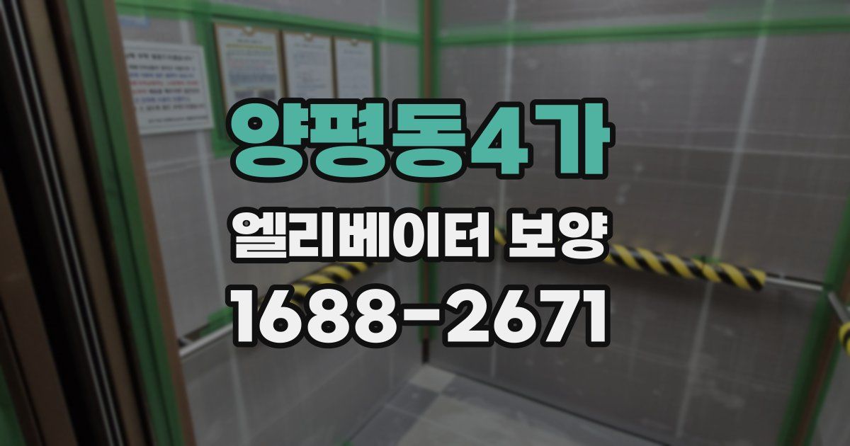 양평동4가 엘리베이터 보양