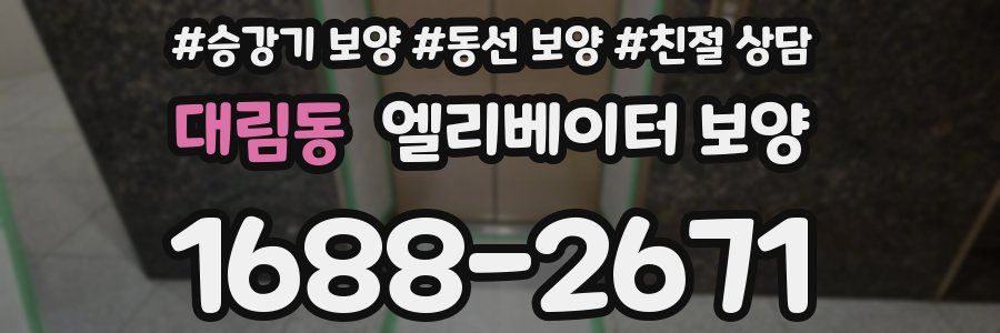 대림동 엘리베이터 보양