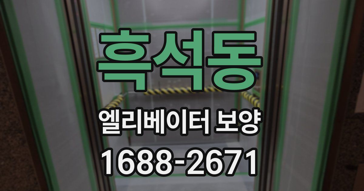 흑석동 엘리베이터 보양
