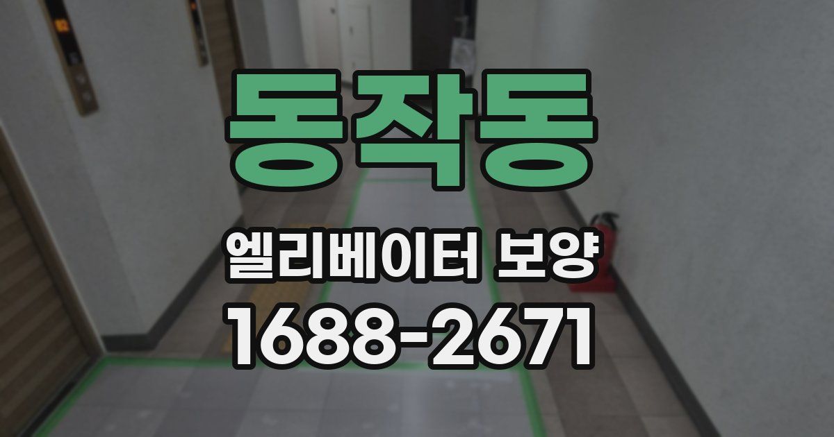 동작동 엘리베이터 보양