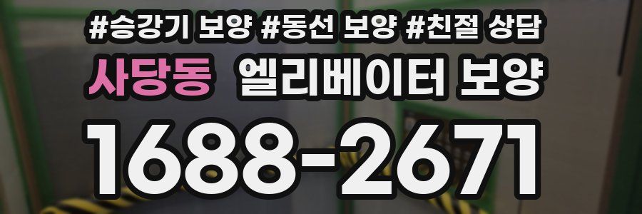 사당동 엘리베이터 보양