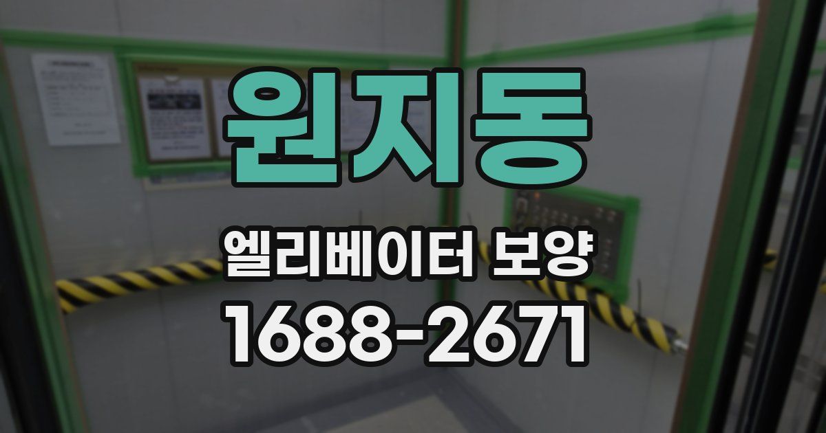 원지동 엘리베이터 보양