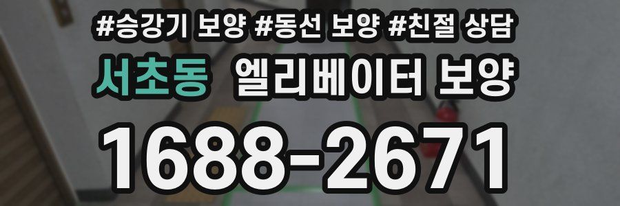 서초동 엘리베이터 보양