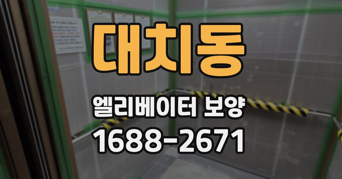 대치동 엘리베이터 보양