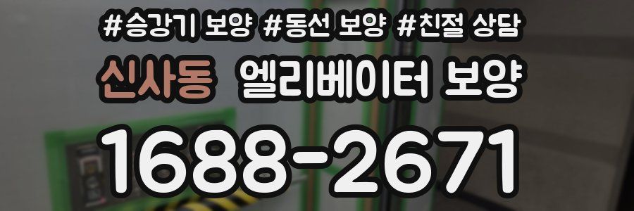 신사동 엘리베이터 보양