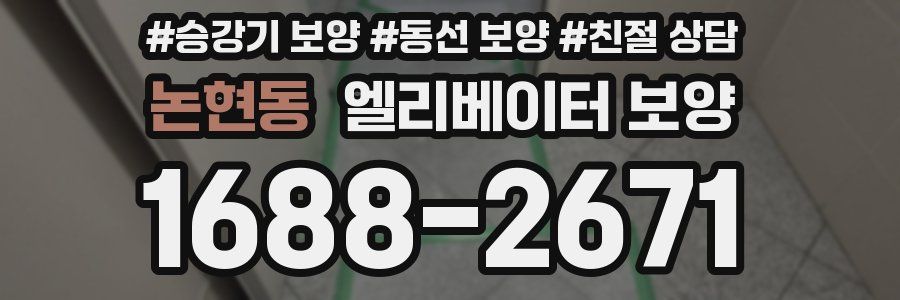 논현동 엘리베이터 보양