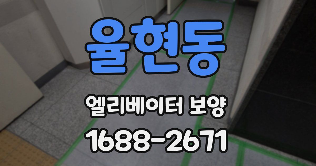 율현동 엘리베이터 보양