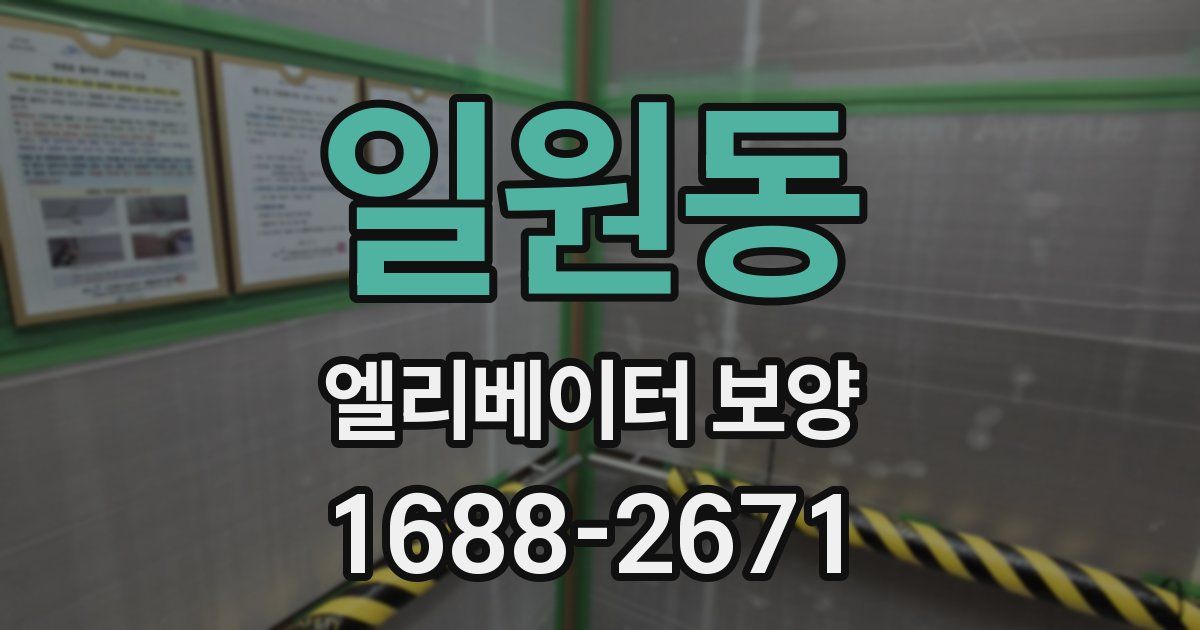 일원동 엘리베이터 보양