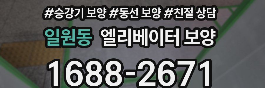 일원동 엘리베이터 보양