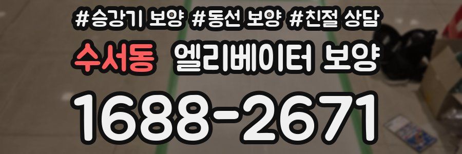 수서동 엘리베이터 보양