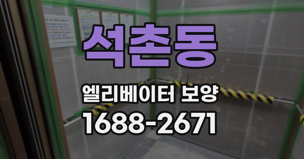 석촌동 엘리베이터 보양