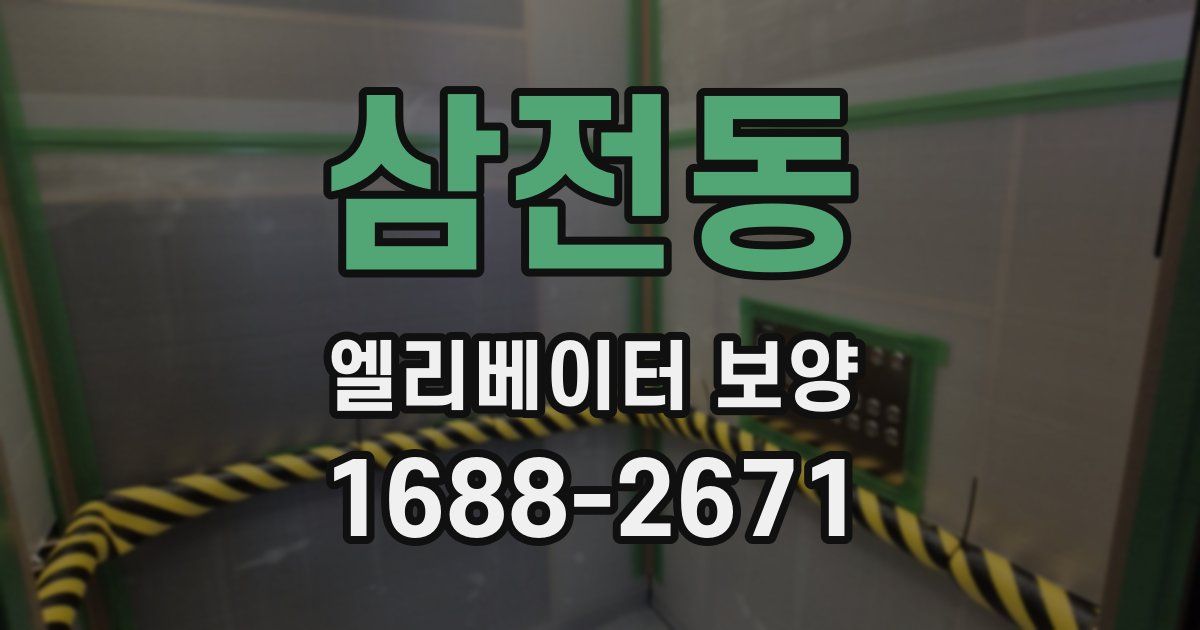 삼전동 엘리베이터 보양