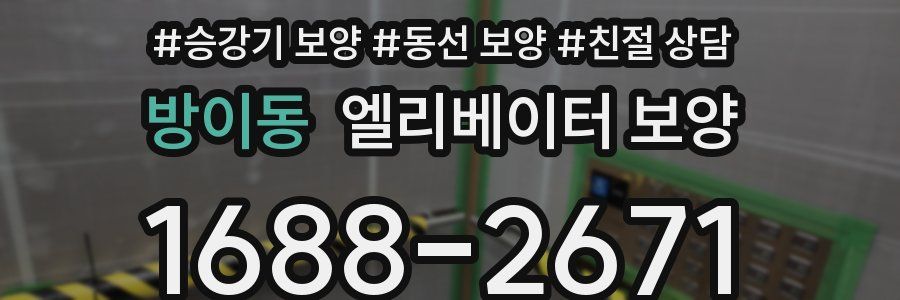 방이동 엘리베이터 보양