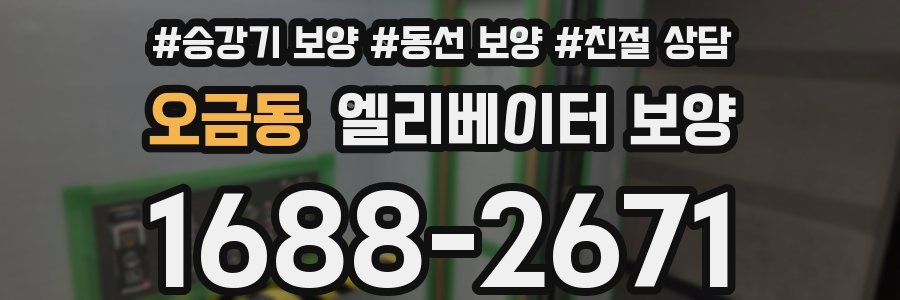 오금동 엘리베이터 보양