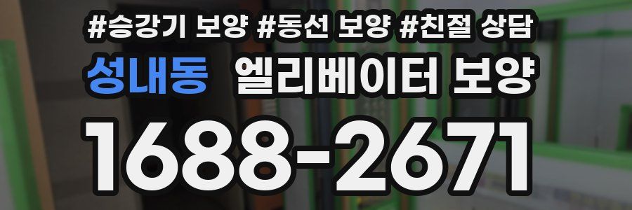 성내동 엘리베이터 보양