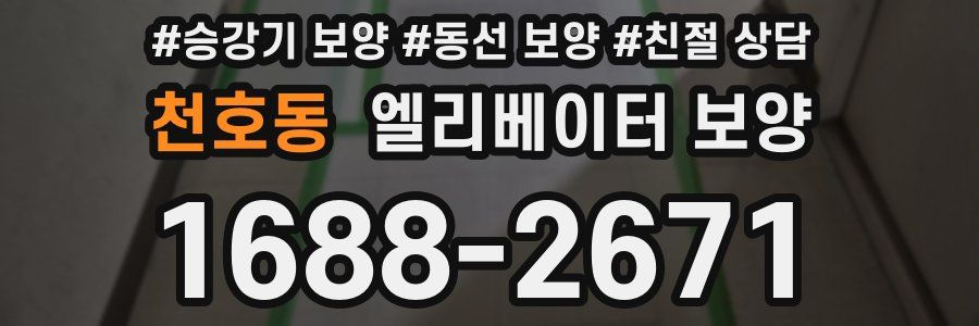 천호동 엘리베이터 보양