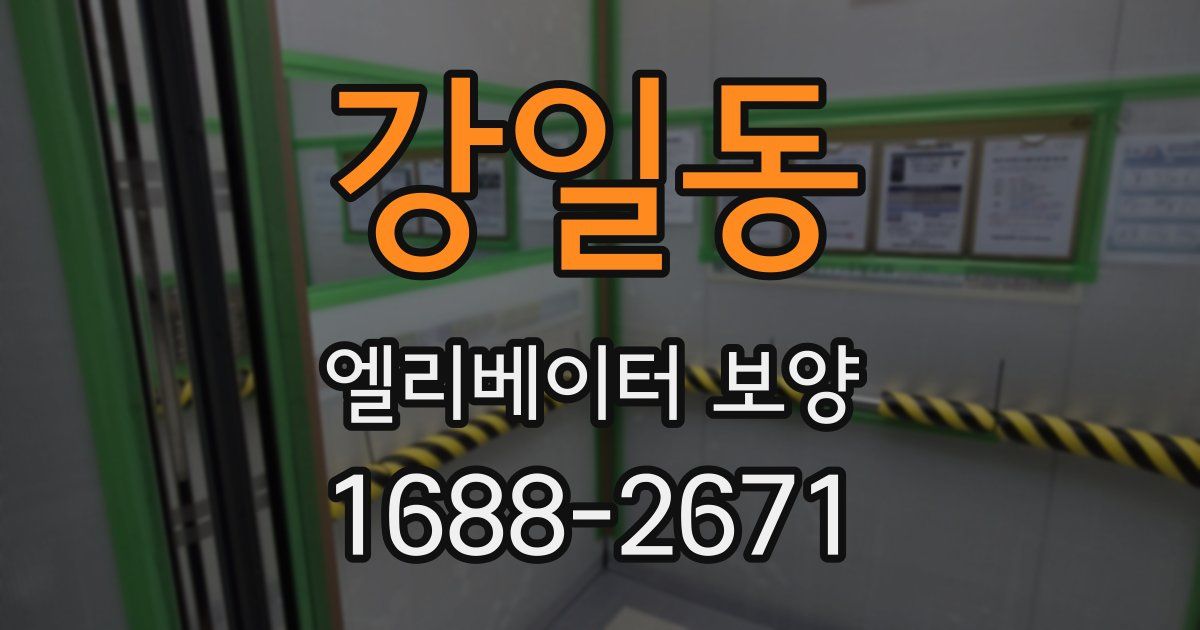 강일동 엘리베이터 보양